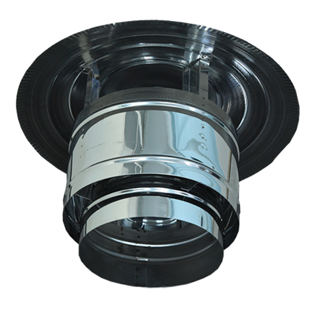 Twin wall chimney cowl, Stainless steel, Diameter Ф120 | Kamino gaubtai | Kaminai |