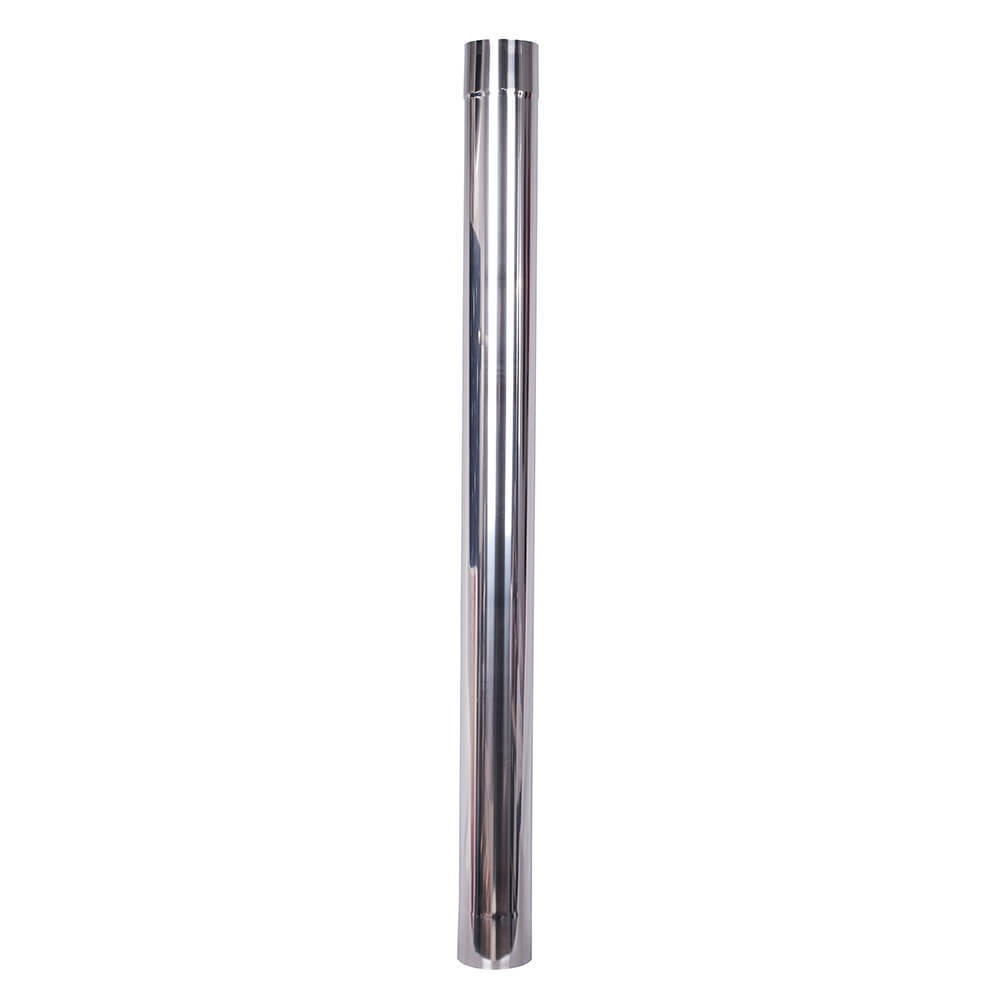 Dūmtraukio komplektas granulinei krosnei, nerūdijantis plienas AISI 304, 80-130mm - 80-150mm | Dūmtraukio komplektas | Kaminai |