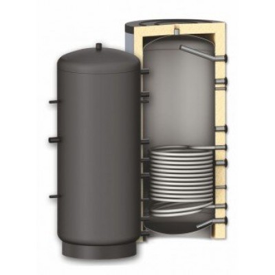 Buffer Tank Sunsystem, Model PR 800, Capacity 800L, One heat exchange coil Vessel - Akumuliacinės talpos
