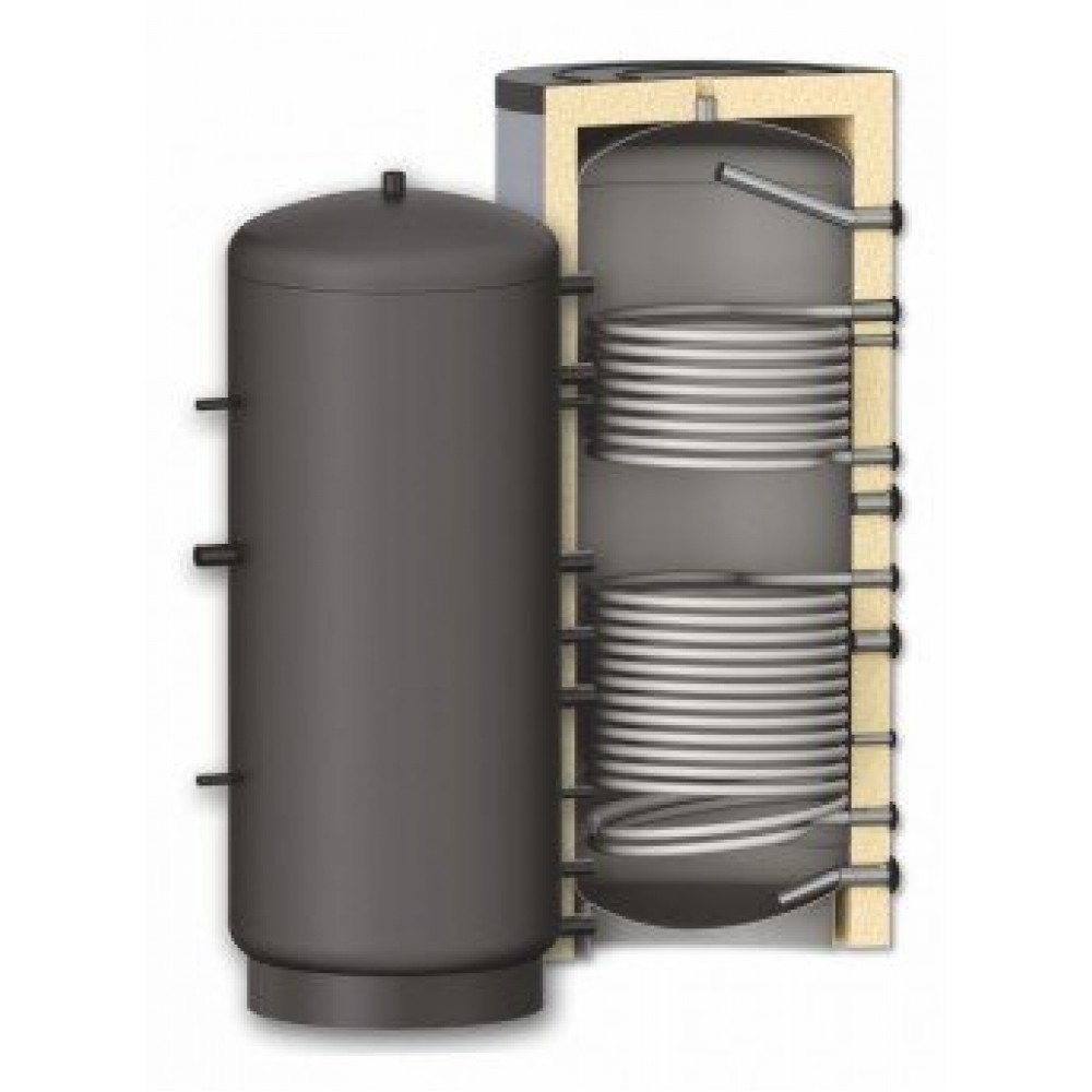 Akumuliacine talpa Sunsystem, Modelis PR2 500, Talpa 500L, Du šilumos mainų ritinėliai Talpykla | Buffers |  |