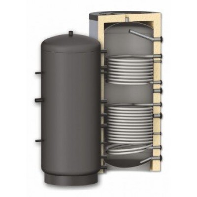 Buffer Tank Sunsystem, Model PR2 800, Capacity 800L, Two heat exchanging coils Vesse; - Akumuliacinės talpos