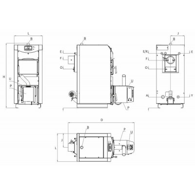 Granulinis katilas BURNiT WBS AC Pellet 50 Active 70 - Pell 70, 65kW - Granuliniai katilai