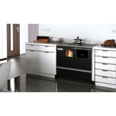 Granulių viryklė Alfa Plam Alfa 90 Pelet Antracitas, 8.18kW - Granulinės viryklės