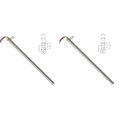 Uždegiklis / rezistorius granulinėms krosnelėms Edilkamin ir kt., bendras ilgis 280mm, 470W - x2 - Granulių krosnelių dalys