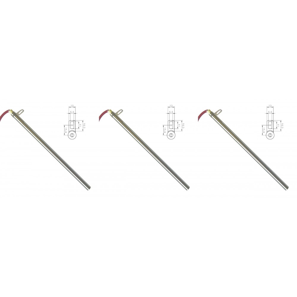 Uždegiklis / rezistorius granulinėms krosnelėms Edilkamin ir kt., bendras ilgis 280mm, 470W - x3 | Uždegikliai / rezistoriai granulinėms krosnims | Granulių krosnelių dalys |