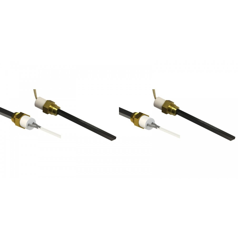 Žemos įtampos Uždegiklis / rezistorius granulinėms krosnelėms Eco Spar, BURNiT, Adler, AMG, Ecoteck ir kiti, bendras ilgis 126mm, nuo 120W iki 24V - x2 | Uždegikliai / rezistoriai granulinėms krosnims | Granulių krosnelių dalys |