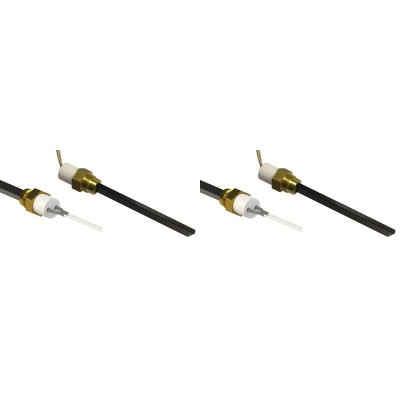 Žemos įtampos Uždegiklis / rezistorius granulinėms krosnelėms Eco Spar, BURNiT, Adler, AMG, Ecoteck ir kiti, bendras ilgis 126mm, nuo 120W iki 24V - x2 - Uždegikliai / rezistoriai granulinėms krosnims
