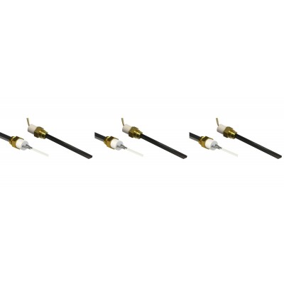 Žemos įtampos Uždegiklis / rezistorius granulinėms krosnelėms Eco Spar, BURNiT, Adler, AMG, Ecoteck ir kiti, bendras ilgis 126mm, nuo 120W iki 24V - x3 - Uždegikliai / rezistoriai granulinėms krosnims