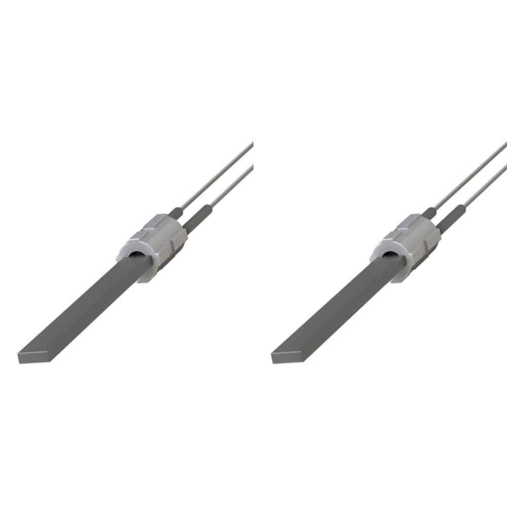 Uždegiklis / rezistorius su juodu kvarco kristalu granulinėms krosnelėms Eco Spar, BURNiT, Palazzetti, Ravelli, MCZ ir kiti, bendras ilgis 122mm, 300W - x2 | Uždegikliai / rezistoriai granulinėms krosnims | Granulių krosnelių dalys |