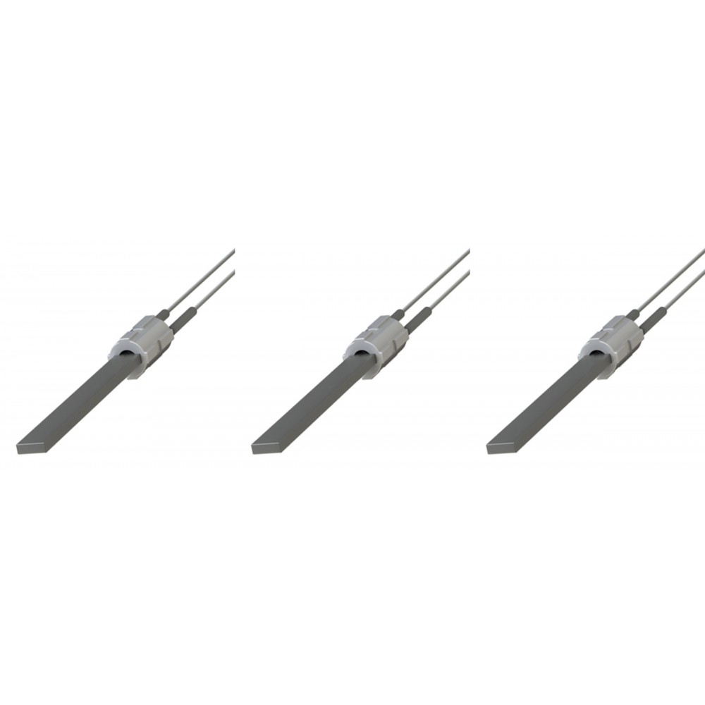 Uždegiklis / rezistorius su juodu kvarco kristalu granulinėms krosnelėms Eco Spar, BURNiT, Palazzetti, Ravelli, MCZ ir kiti, bendras ilgis 122mm, 300W - x3