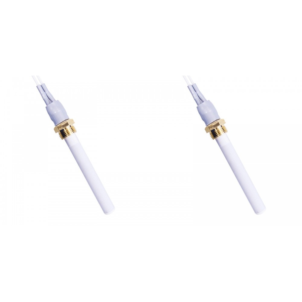 Keraminis Uždegiklis / rezistorius granulinėms krosnelėms Eco Spar, BURNiT, Warmflow, Adler, AMG, Ecoteck ir kiti, bendras ilgis 88mm, 250W - x2 | Uždegikliai / rezistoriai granulinėms krosnims | Granulių krosnelių dalys |