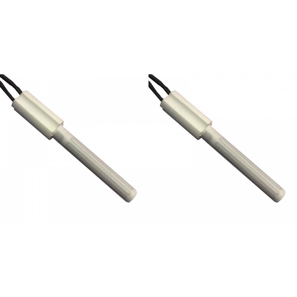 Keraminis Uždegiklis / rezistorius granulinėms krosnelėms Eco Spar, BURNiT, Ashley, Adler, AMG, Piazzetta ir kiti, bendras ilgis 102mm, 250W - x2 | Uždegikliai / rezistoriai granulinėms krosnims | Granulių krosnelių dalys |