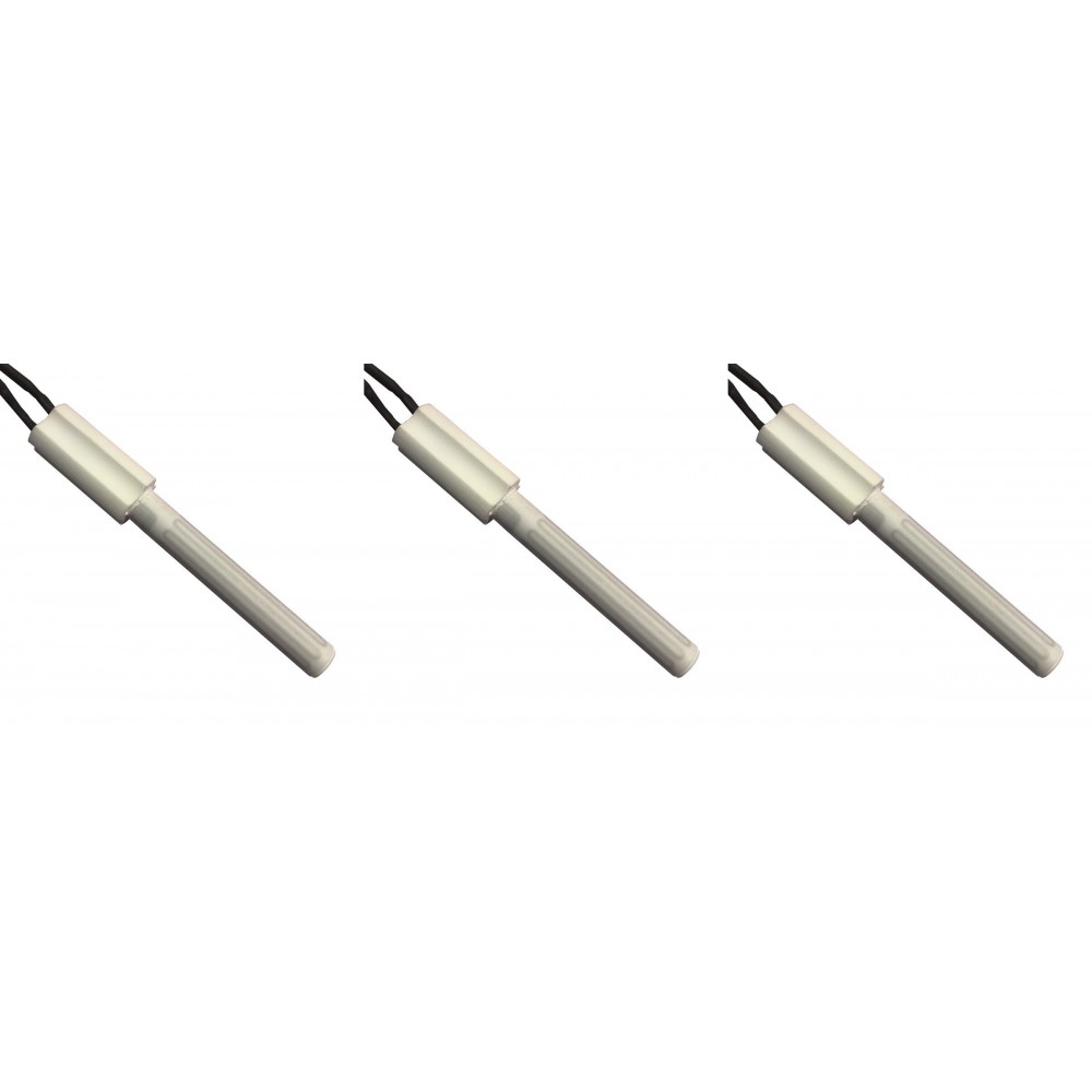 Keraminis Uždegiklis / rezistorius granulinėms krosnelėms Eco Spar, BURNiT, Ashley, Adler, AMG, Piazzetta ir kiti, bendras ilgis 102mm, 250W - x3