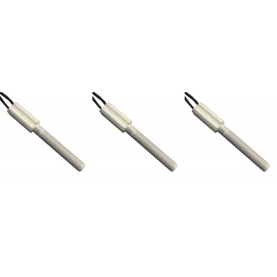 Keraminis Uždegiklis / rezistorius granulinėms krosnelėms Eco Spar, BURNiT, Ashley, Adler, AMG, Piazzetta ir kiti, bendras ilgis 102mm, 250W - x3 - 