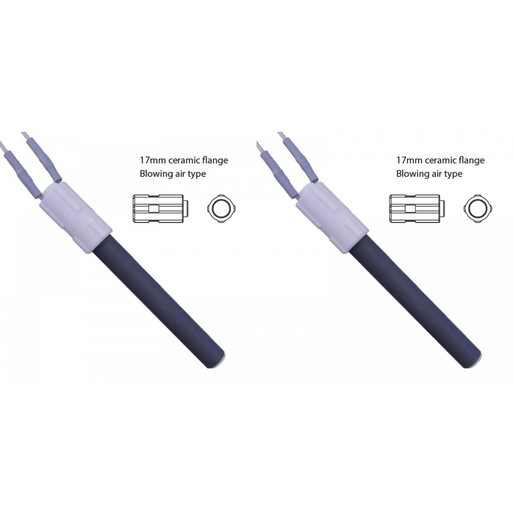 Uždegiklis / rezistorius elementas granulinėms krosnelėms BURNiT, Palazzetti ir kt., bendras ilgis 113mm, 260W - x2 | Uždegikliai / rezistoriai granulinėms krosnims | Granulių krosnelių dalys |