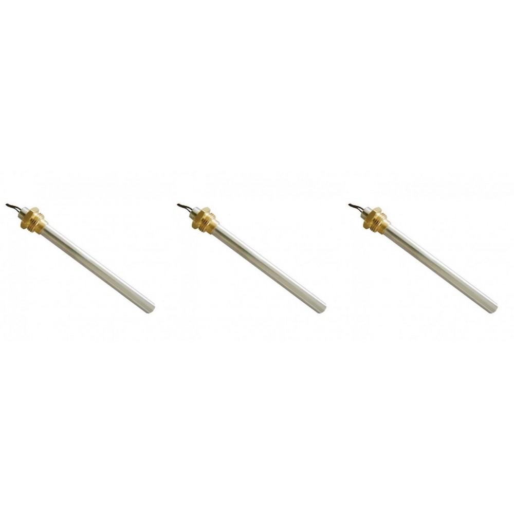Uždegiklis / rezistorius granulinėms krosnelėms BURNiT, Piazzetta, Karmek, MCZ, Ungaro, Superior, Cadel ir kiti, bendras ilgis 185mm, 350W - x3 | Uždegikliai / rezistoriai granulinėms krosnims | Granulių krosnelių dalys |
