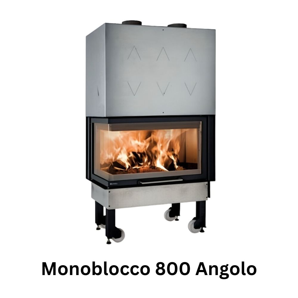 Itališkas įmontuotas medinis židinys